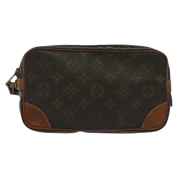 LOUIS VUITTON Monogram Marly Dragonne PM Clutch Bag M51827 LV Auth th6275 - Picture 2 of 16